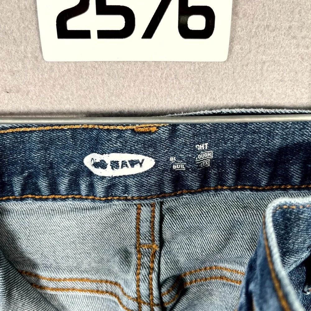 Old Navy Built‎ In Tough Flex Jeans Mens 36x36 Blue Denim Stretch Straight Leg